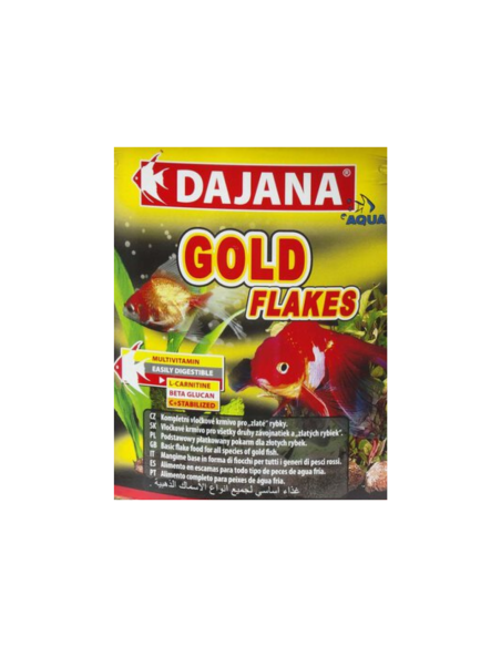 Alimento Gold Escamas Dajana 13 g Sobre Unitario: Nutrición Premium para Peces Dorados - CPA